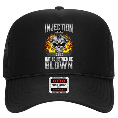 Fast Engines Injection Is Nice But I'd Rather Be Blown Gift Trucker Hat