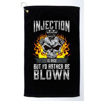 Fast Engines Injection Is Nice But I'd Rather Be Blown Gift Golf Towel