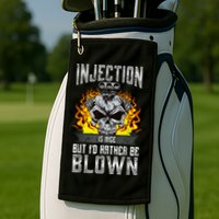 Fast Engines Injection Is Nice But I'd Rather Be Blown Gift Golf Towel