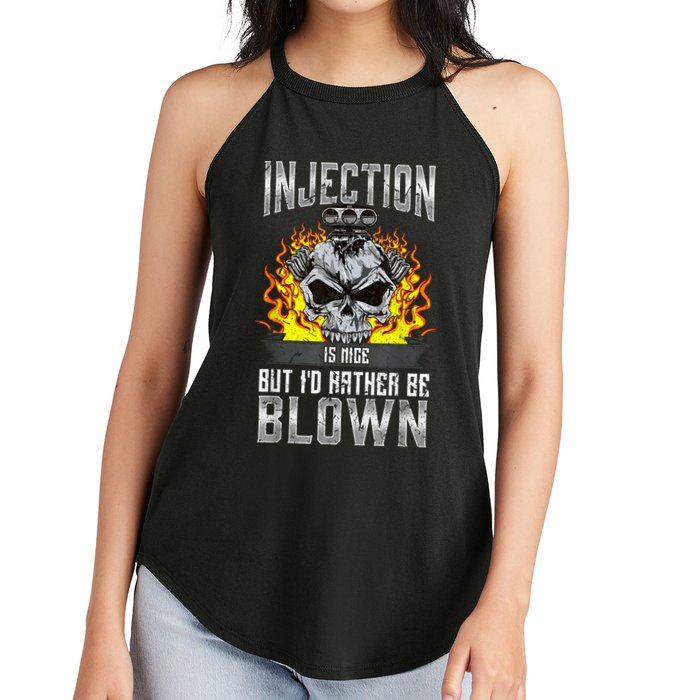 Fast Engines Injection Is Nice But I'd Rather Be Blown Gift Women's Perfect Tri Rocker Tank