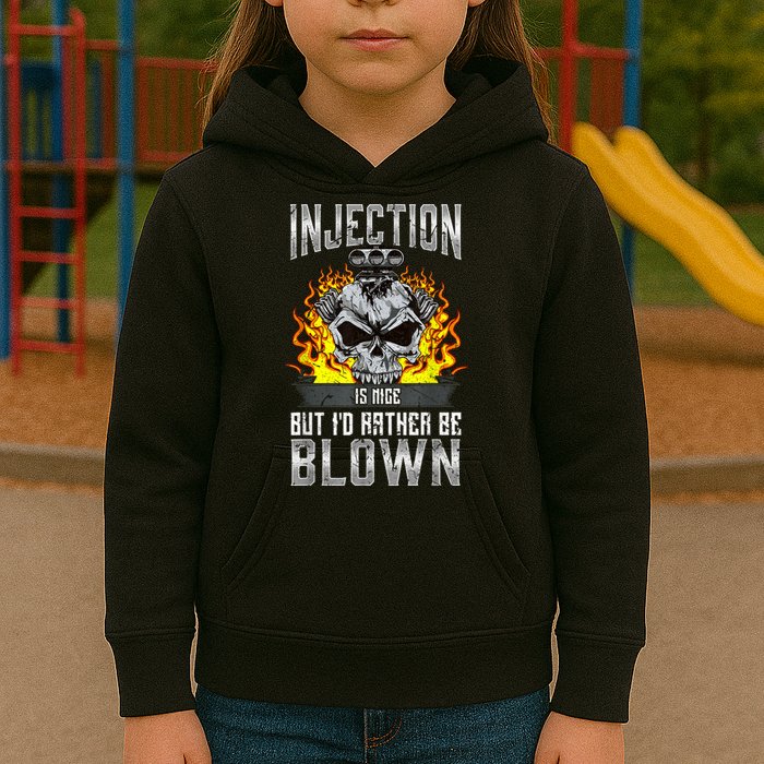 Fast Engines Injection Is Nice But I'd Rather Be Blown Gift Kids Hoodie