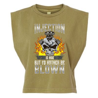 Fast Engines Injection Is Nice But I'd Rather Be Blown Gift Garment-Dyed Women's Muscle Tee