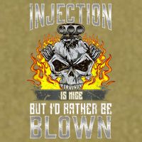 Fast Engines Injection Is Nice But I'd Rather Be Blown Gift Garment-Dyed Women's Muscle Tee