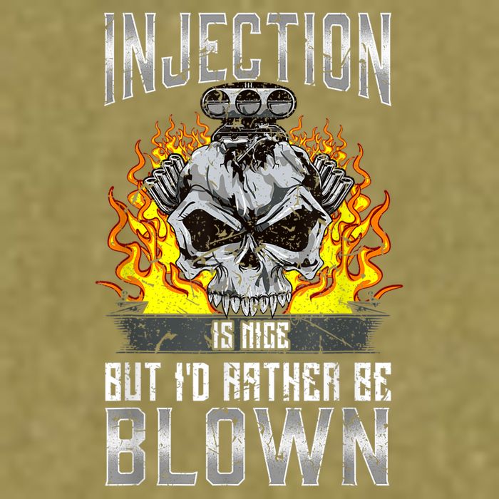 Fast Engines Injection Is Nice But I'd Rather Be Blown Gift Garment-Dyed Women's Muscle Tee