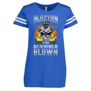 Fast Engines Injection Is Nice But I'd Rather Be Blown Gift Enza Ladies Jersey Football T-Shirt