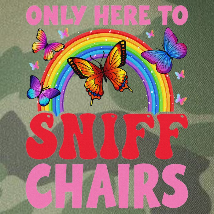 Funny Embarrassing Inappropriate Only Here To Sniff Chair Legacy Tie Dye Trucker Hat