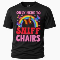 Funny Embarrassing Inappropriate Only Here To Sniff Chair Performance Shirt