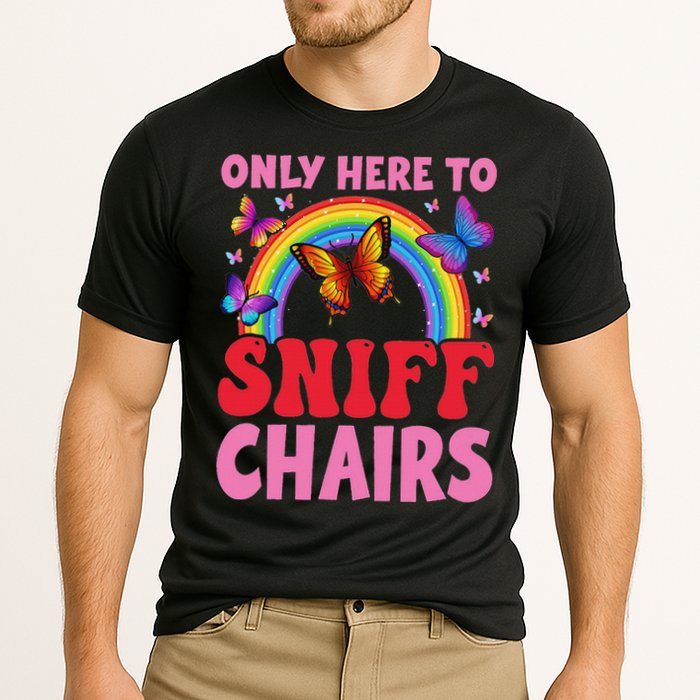 Funny Embarrassing Inappropriate Only Here To Sniff Chair Performance Shirt
