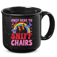 Funny Embarrassing Inappropriate Only Here To Sniff Chair 15oz Campfire Ceramic Mug