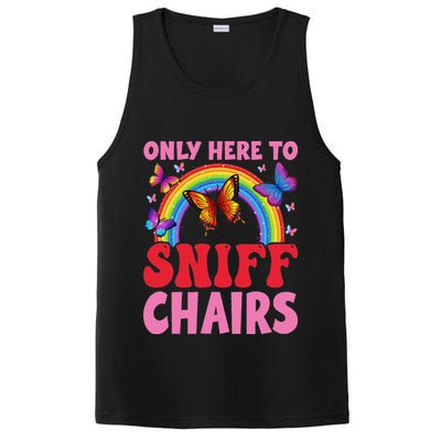 Funny Embarrassing Inappropriate Only Here To Sniff Chair PosiCharge Competitor Tank