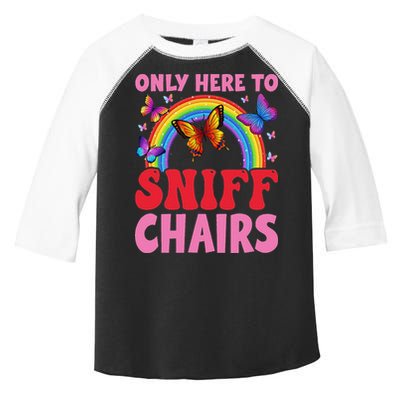 Funny Embarrassing Inappropriate Only Here To Sniff Chair Toddler Fine Jersey T-Shirt