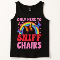 Funny Embarrassing Inappropriate Only Here To Sniff Chair Tank Top