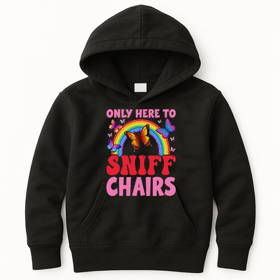 Funny Embarrassing Inappropriate Only Here To Sniff Chair Kids Hoodie