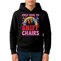 Funny Embarrassing Inappropriate Only Here To Sniff Chair Kids Hoodie