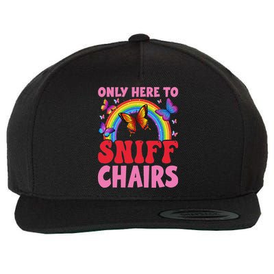 Funny Embarrassing Inappropriate Only Here To Sniff Chair Wool Snapback Cap