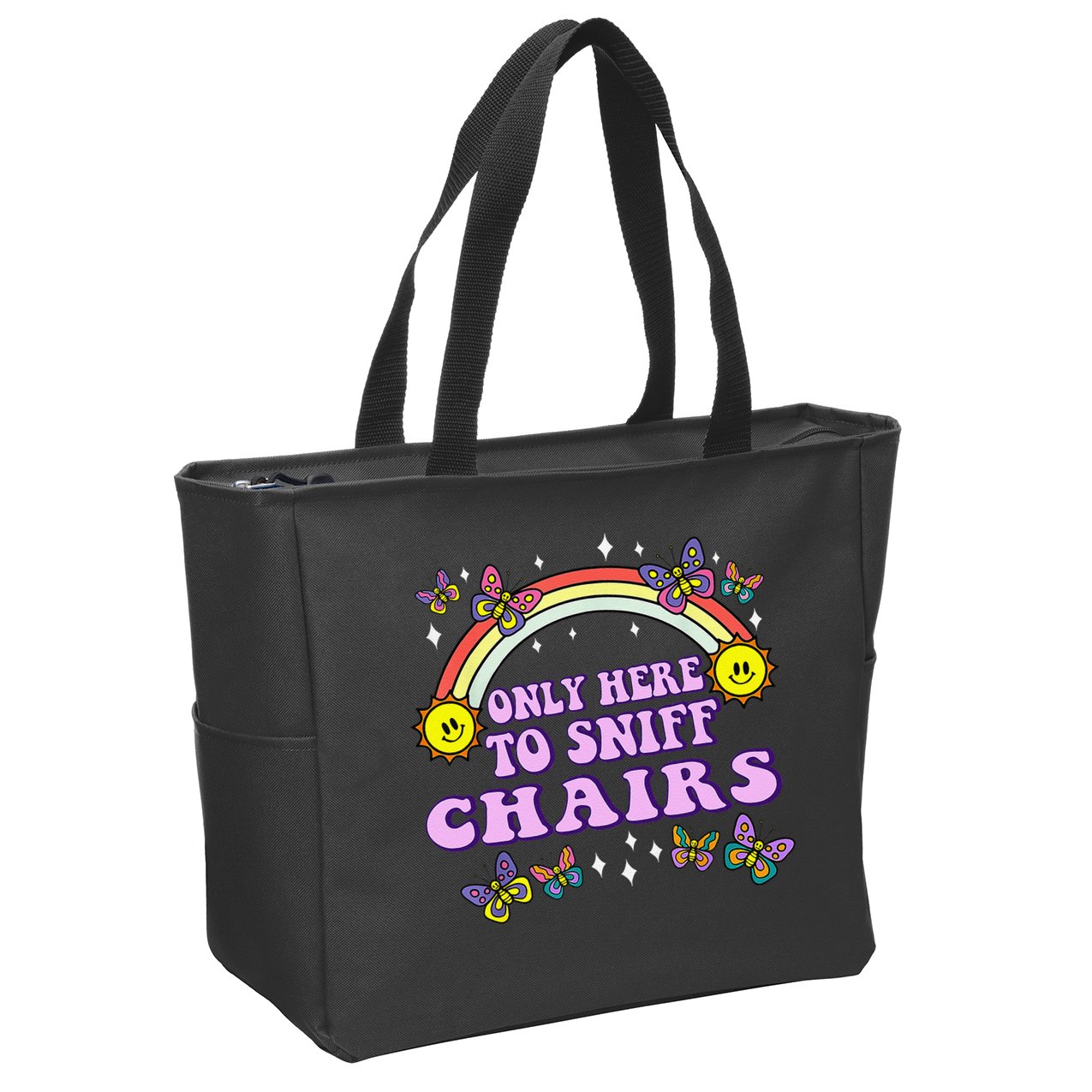 Funny Embarrassing Inappropriate Meme Gift Zip Tote Bag