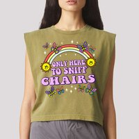 Funny Embarrassing Inappropriate Meme Gift Garment-Dyed Women's Muscle Tee