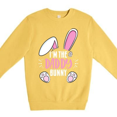 Funny Easter I'm Daddy Bunny For Dads Family Group Gift Premium Crewneck Sweatshirt