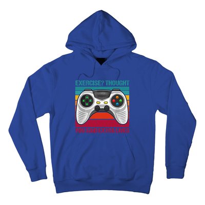 Funny Exercise I Thought You Said Extra Lives Gaming Gamer Gift Hoodie