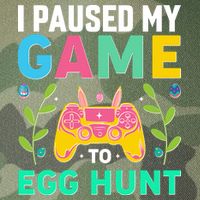 Funny Easter I Pause My Game To Egg Hunt Legacy Tie Dye Trucker Hat