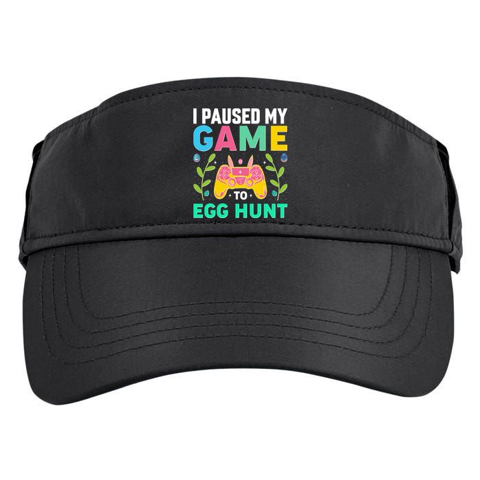 Funny Easter I Pause My Game To Egg Hunt Adult Drive Performance Visor