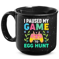 Funny Easter I Pause My Game To Egg Hunt 15oz Campfire Ceramic Mug