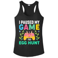 Funny Easter I Pause My Game To Egg Hunt Ladies PosiCharge Competitor Racerback Tank