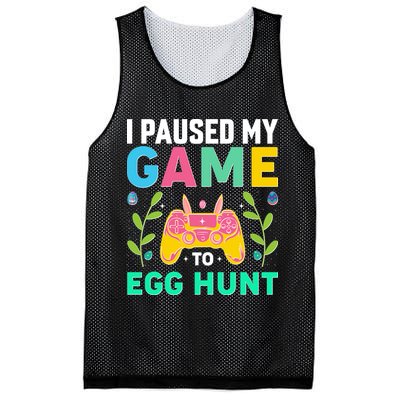Funny Easter I Pause My Game To Egg Hunt Mesh Reversible Basketball Jersey Tank