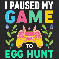 Funny Easter I Pause My Game To Egg Hunt 25L Jumbo Tote