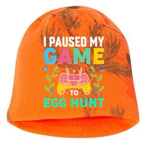 Funny Easter I Pause My Game To Egg Hunt Kati - Camo Knit Beanie