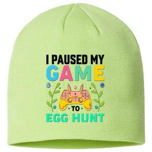 Funny Easter I Pause My Game To Egg Hunt Sustainable Beanie