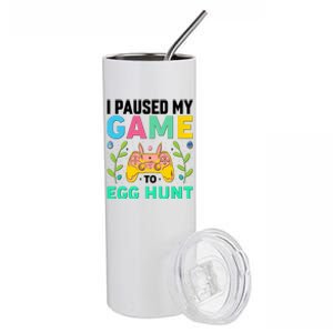 Funny Easter I Pause My Game To Egg Hunt Stainless Steel Tumbler