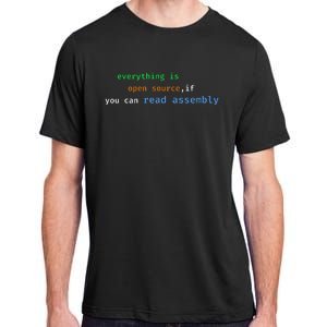 Funny Everything Is Open Source If You Can Read Assembly Adult ChromaSoft Performance T-Shirt