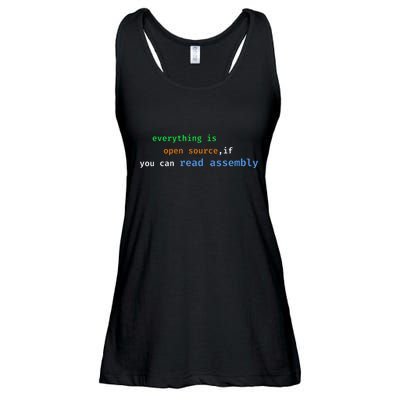 Funny Everything Is Open Source If You Can Read Assembly Ladies Essential Flowy Tank