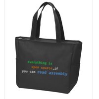 Funny Everything Is Open Source If You Can Read Assembly Zip Tote Bag