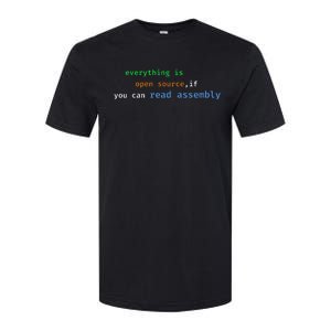 Funny Everything Is Open Source If You Can Read Assembly Softstyle CVC T-Shirt