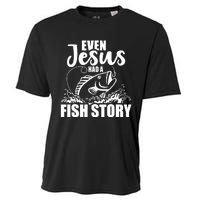 Fishing Even Jesus had a fish story Cooling Performance Crew T-Shirt