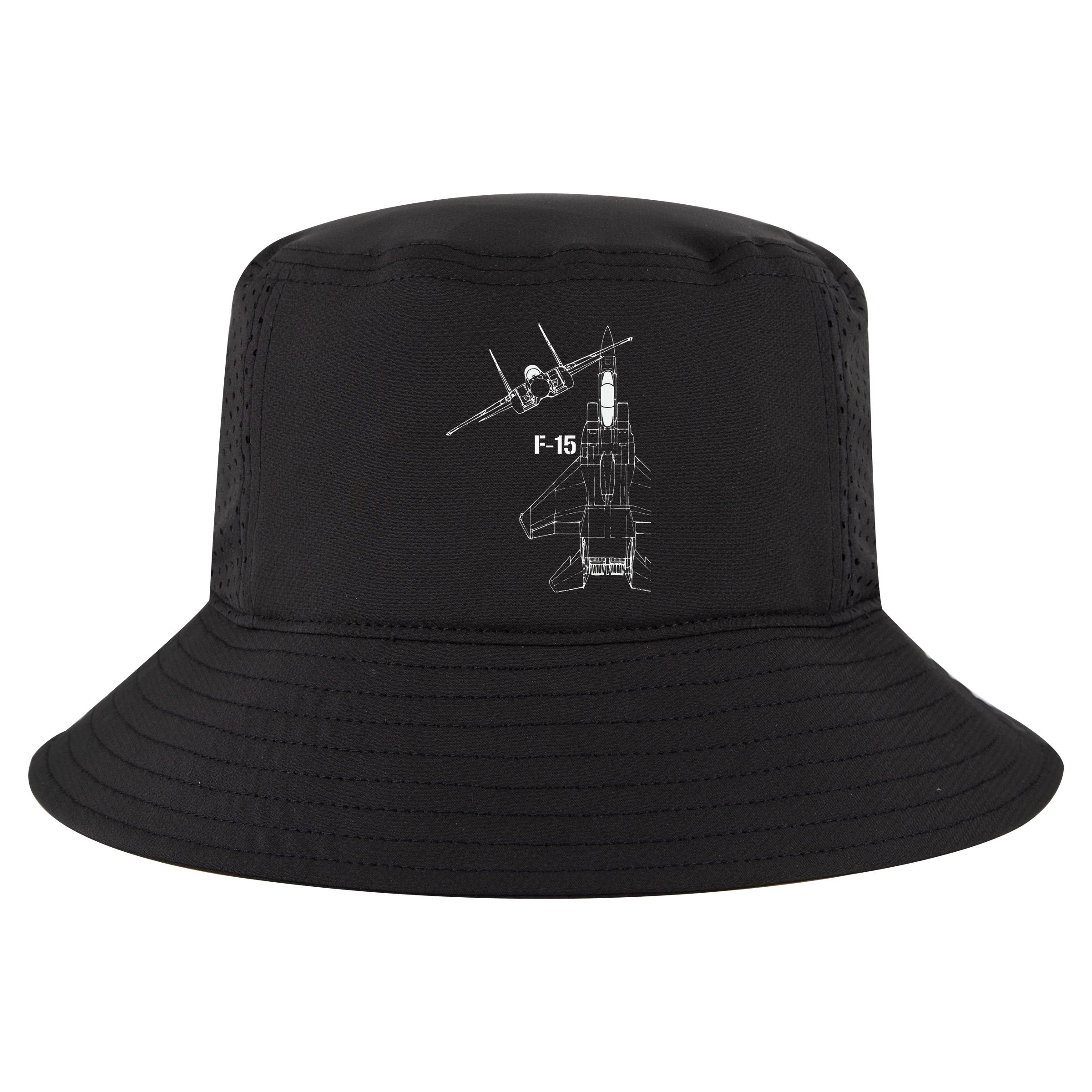 F15 Eagle Jet Military Stealth Fighter Jet Cool Comfort Performance Bucket Hat