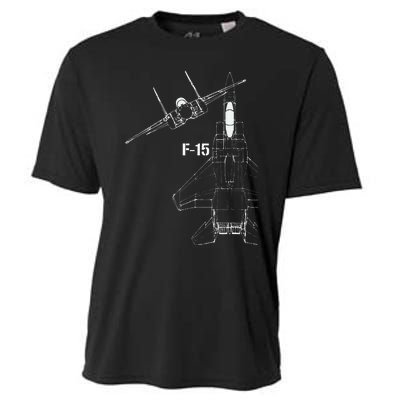 F15 Eagle Jet Military Stealth Fighter Jet Cooling Performance Crew T-Shirt