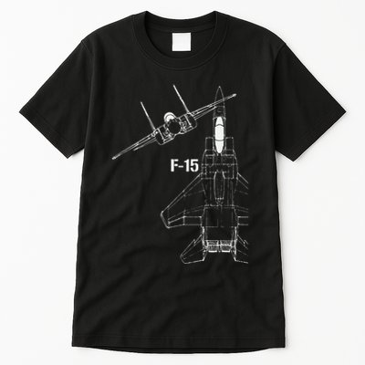 F15 Eagle Jet Military Stealth Fighter Jet Tall T-Shirt