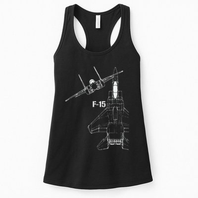 F15 Eagle Jet Military Stealth Fighter Jet Womens Tank Top