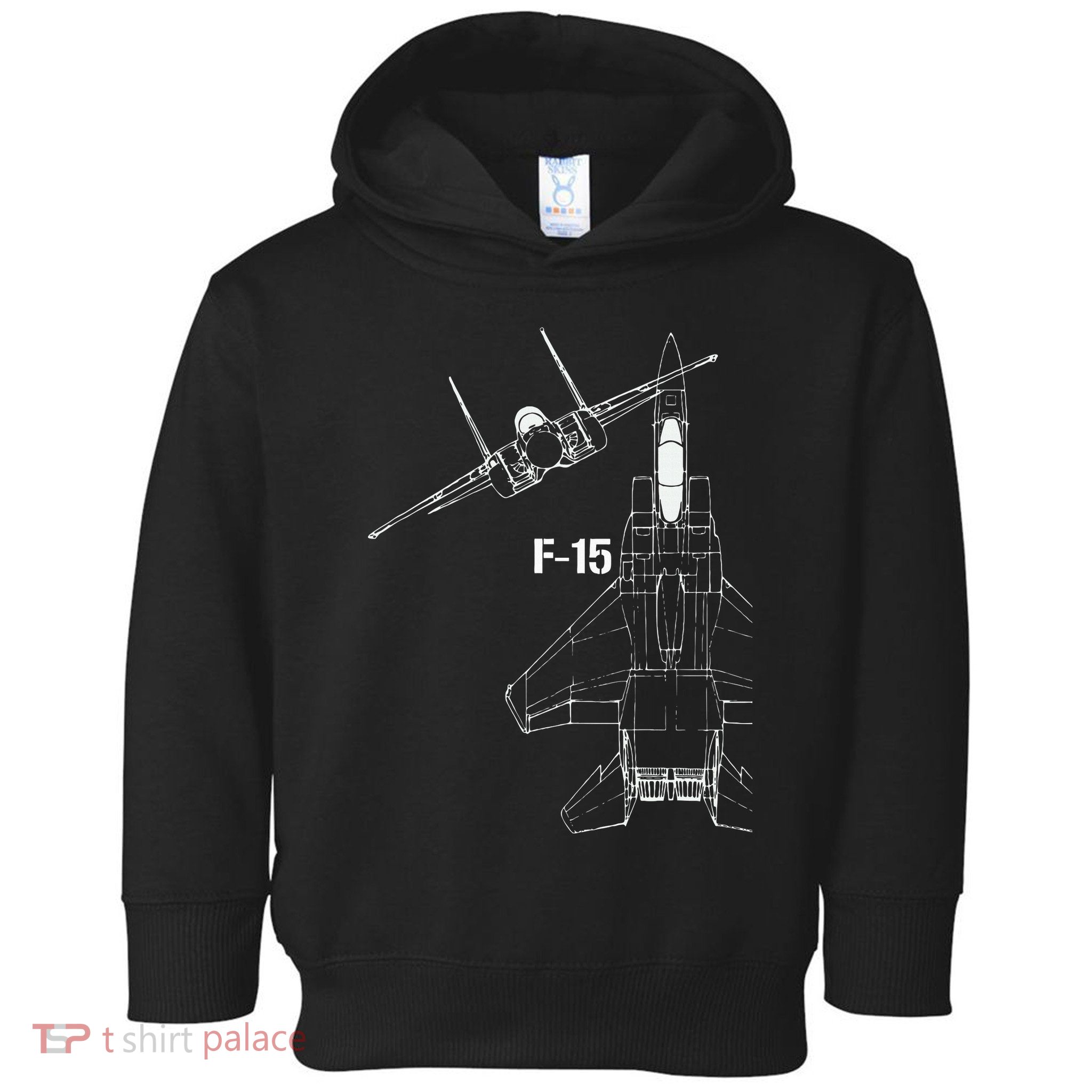 F15 Eagle Jet Military Stealth Fighter Jet Toddler Hoodie