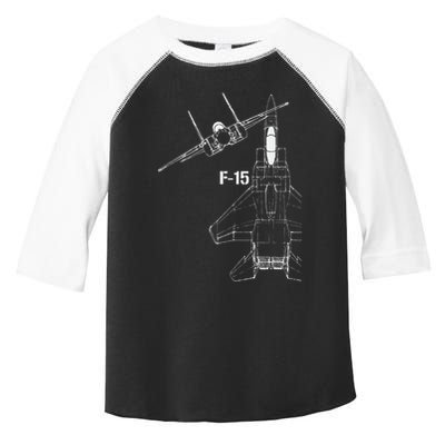 F15 Eagle Jet Military Stealth Fighter Jet Toddler Fine Jersey T-Shirt