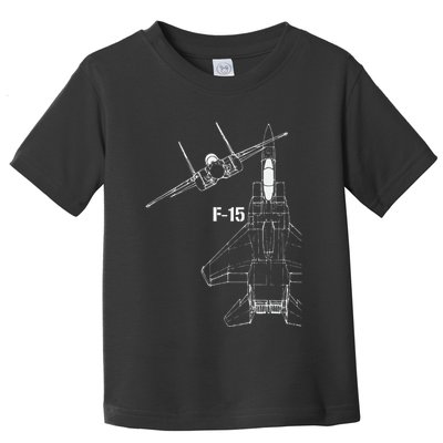 F15 Eagle Jet Military Stealth Fighter Jet Toddler T-Shirt