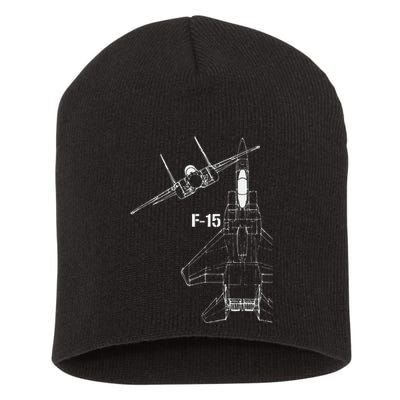 F15 Eagle Jet Military Stealth Fighter Jet Short Acrylic Beanie