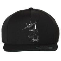 F15 Eagle Jet Military Stealth Fighter Jet Wool Snapback Cap