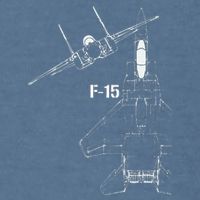 F15 Eagle Jet Military Stealth Fighter Jet Garment-Dyed Sweatshirt