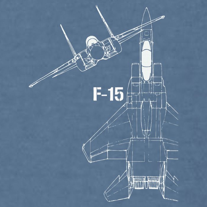 F15 Eagle Jet Military Stealth Fighter Jet Garment-Dyed Sweatshirt