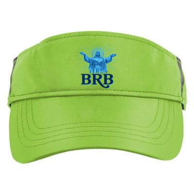 Funny Easter Jesus BRB Be Right Back Adult Drive Performance Visor