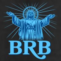 Funny Easter Jesus BRB Be Right Back Adult Drive Performance Visor